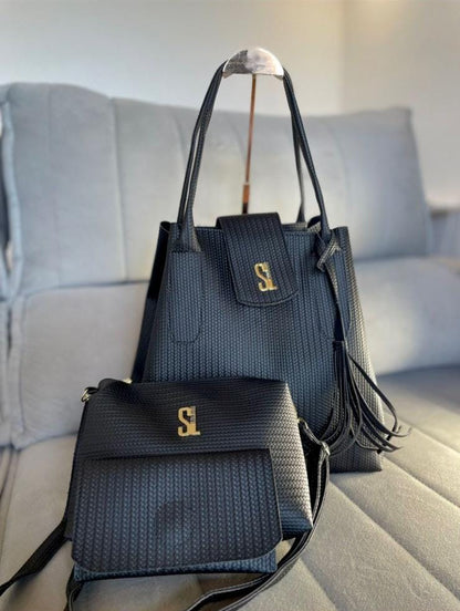 Kit 3 em 1 (Bolsa Dupla + Carteira) Premium Santa L