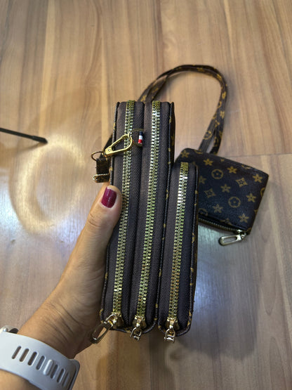 Porta celular com carteira