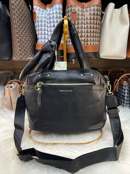 Bolsa Liz pavão de ouro