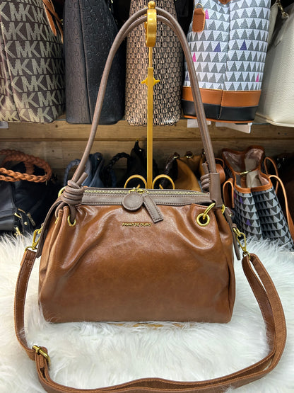 Bolsa corda pavão de ouro