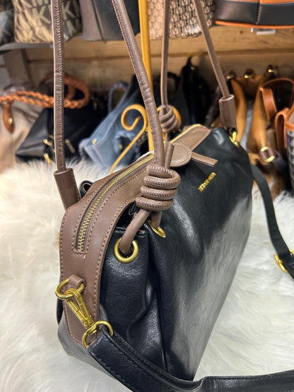 Bolsa corda pavão de ouro