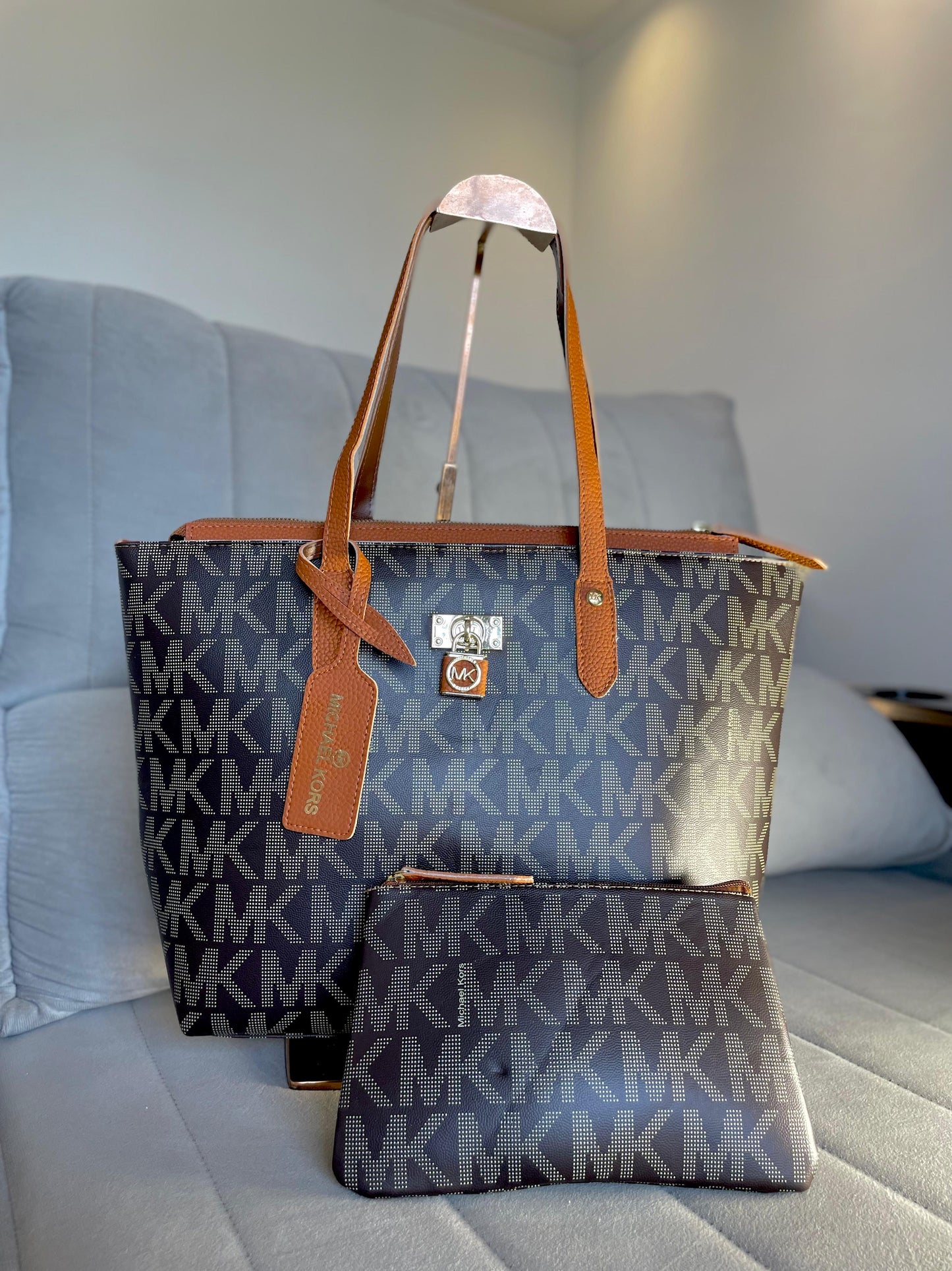 Bolsa estampada MK