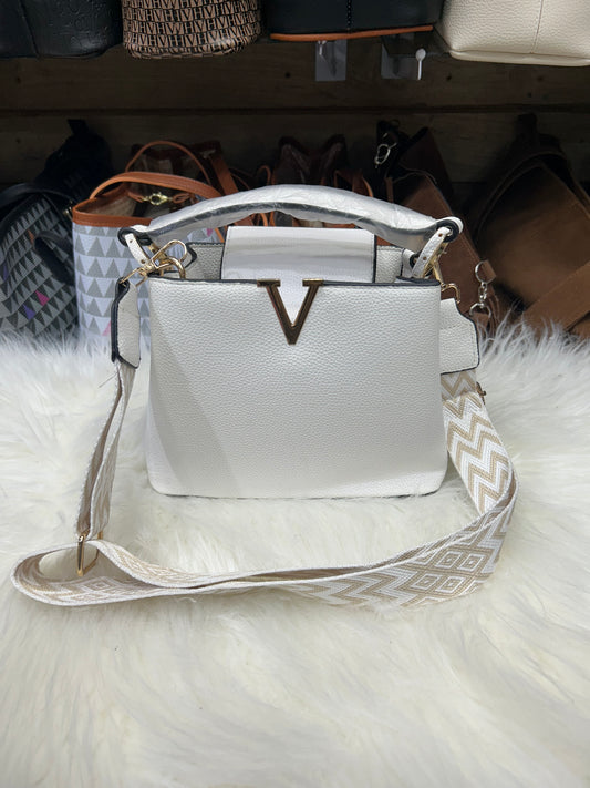 Bolsa alça listrada