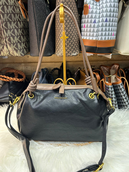 Bolsa corda pavão de ouro