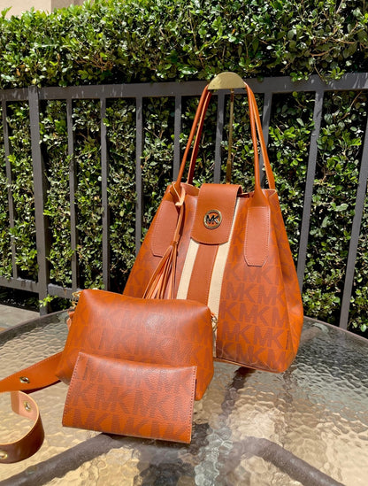 Kit 3 em 1 (Bolsa Dupla + Carteira) Premium MK Fechada