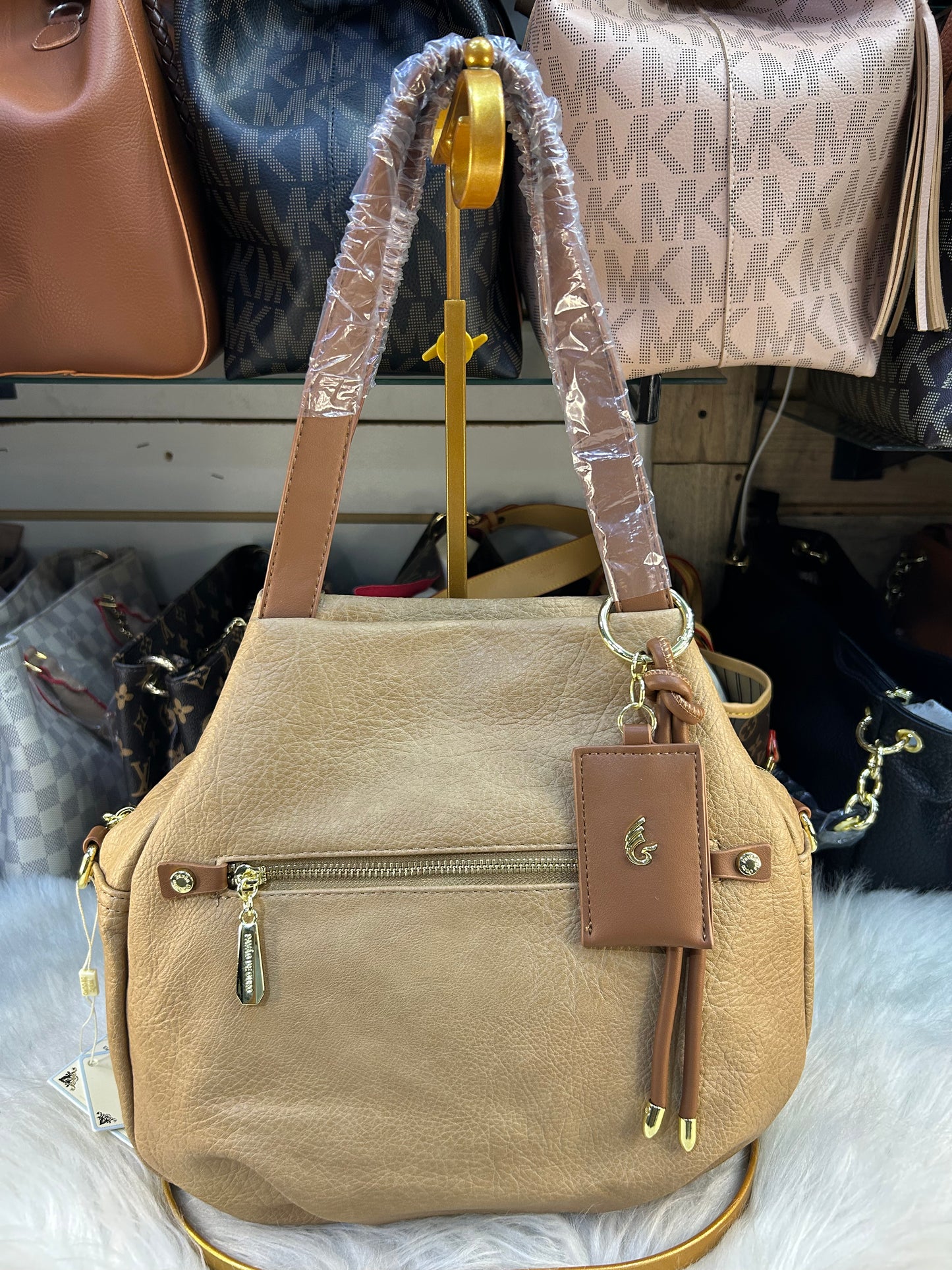 Bolsa casual (pavão de ouro )