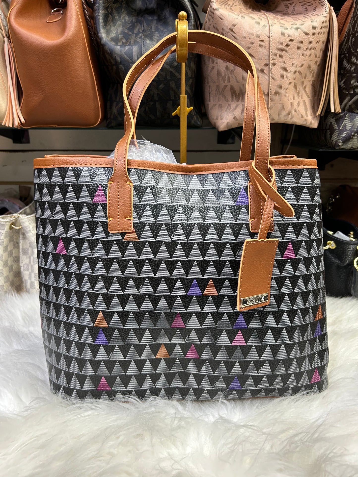 Bolsa grande quadrangulada