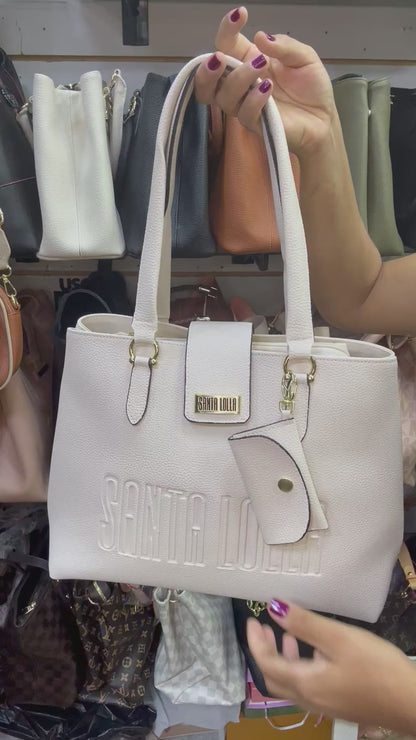 Bolsa grande Bordada